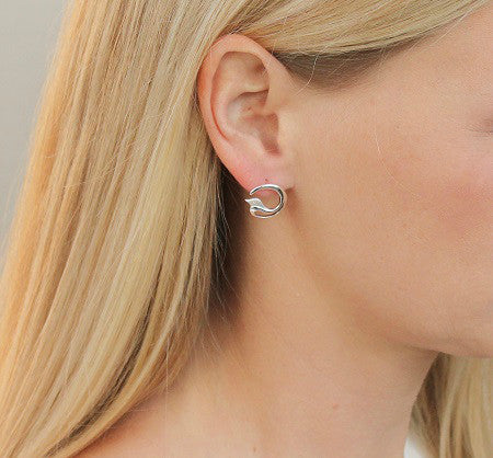 Aviary Earrings with Diamonds