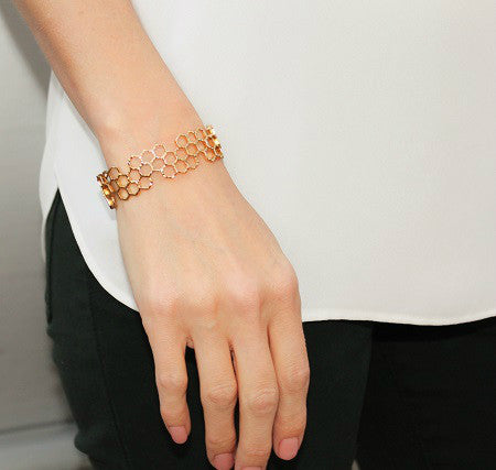 Honeycomb Bracelet – Rebecca Hook Jewelry - Main Image