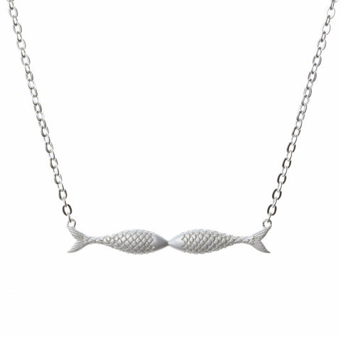 Fish Kissing Necklace