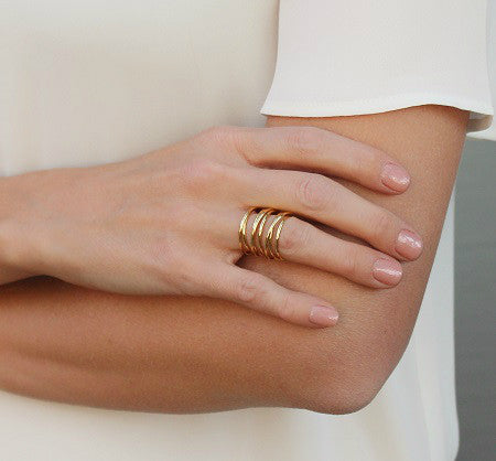 Multi Wrap Gold Ring – Rebecca Hook Jewelry