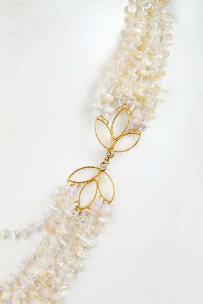 ★PEARLY MORE★ Pearl Blossom Long Chain Necklace Amazon.com: 