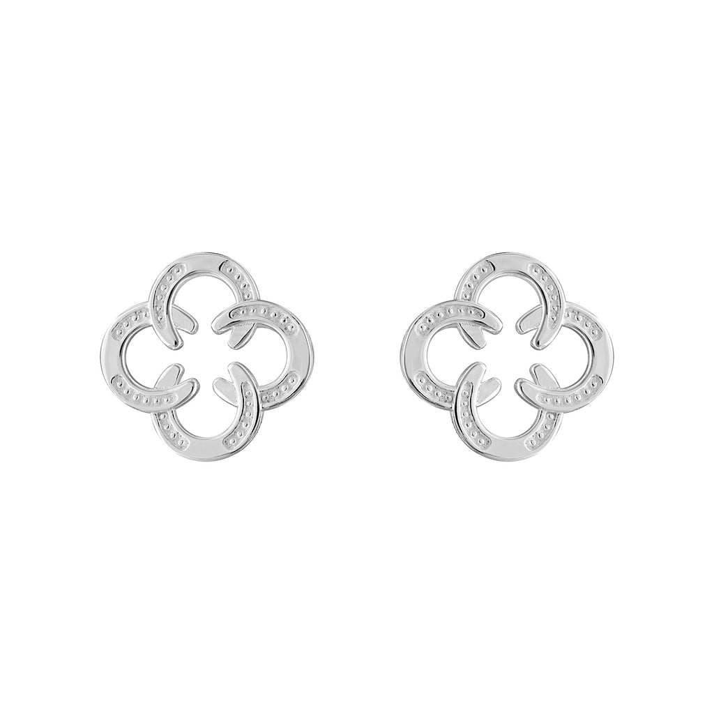 Horseshoe Earrings Sterling Silver - Small