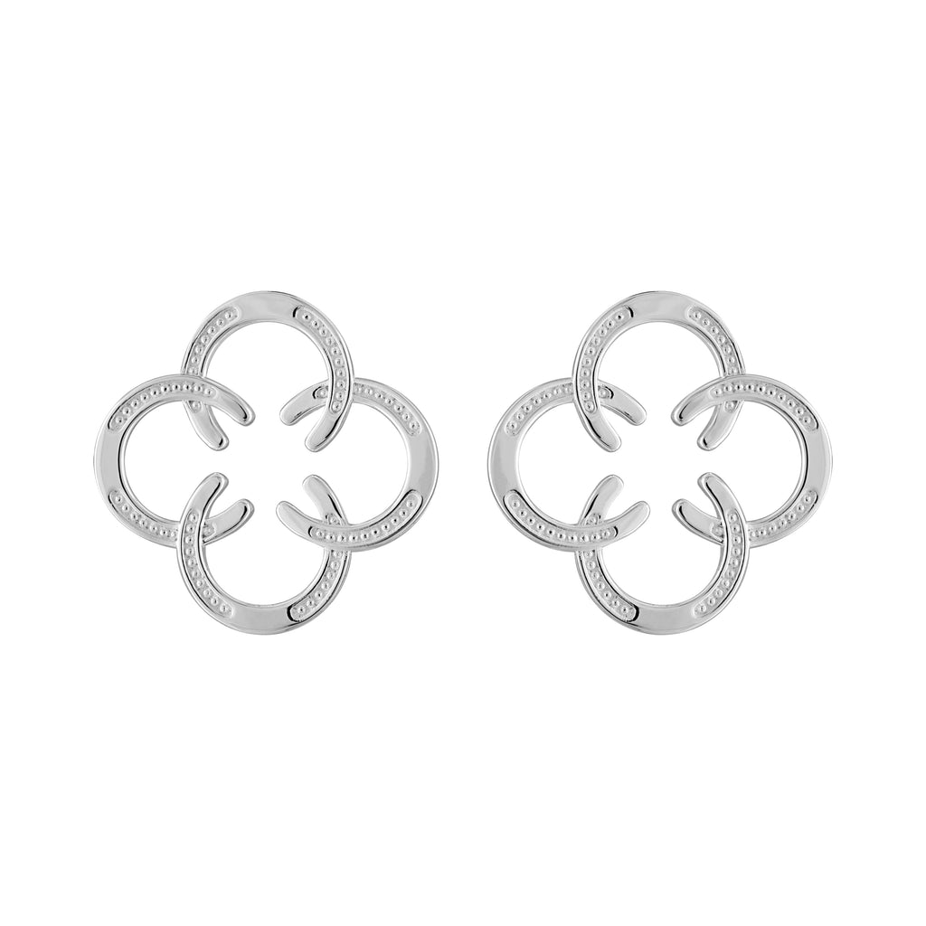 Horseshoe Earrings Sterling Silver - Medium