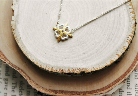 Fleur de Lis Necklace with Diamond