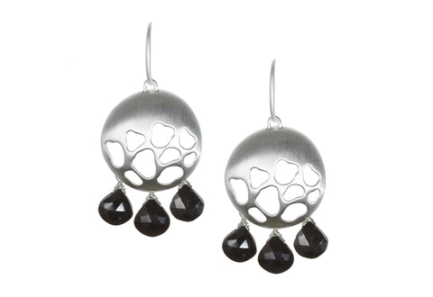 Animal Earrings with Black Spinel