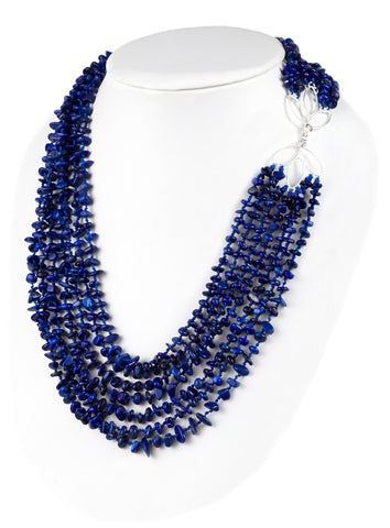 Winter Blossom Necklace with Lapis