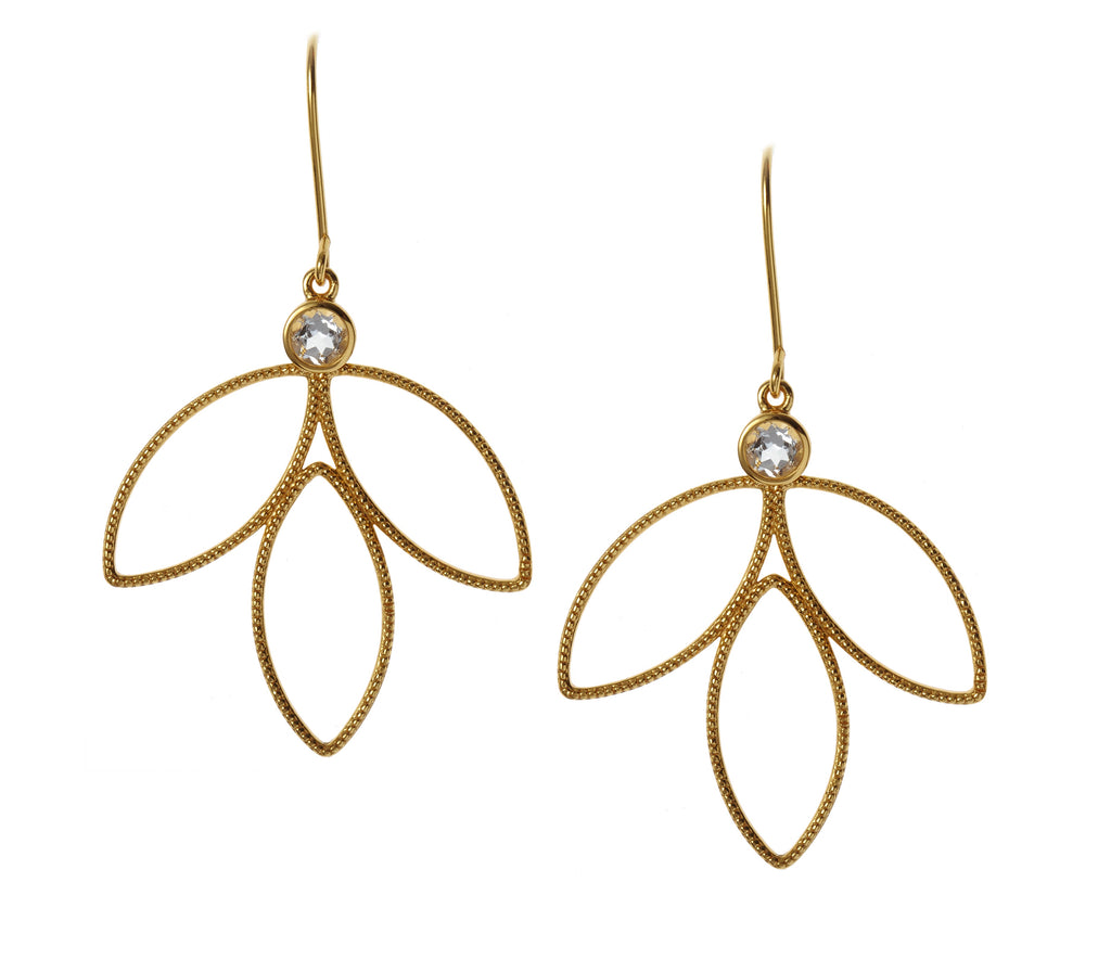 Color Blossom Earrings, Yellow Gold, White Gold And Diamonds - Collections  Q96790